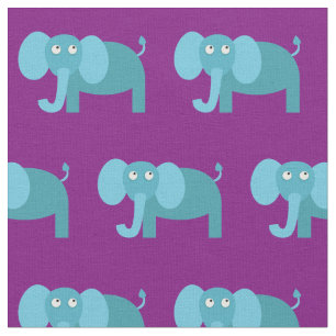 Tissu Enfant Eléphant mignonne Nourriture pourpre pourpr
