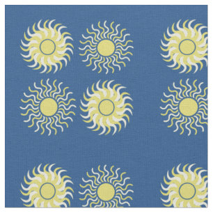 Tissu ensoleillé de conception des soleils