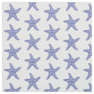 Tissu Épée bleue et blanche