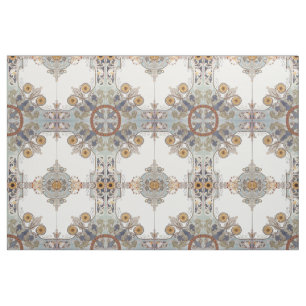 Tissu Époque victorienne 1899 Art Nouveau motif floral