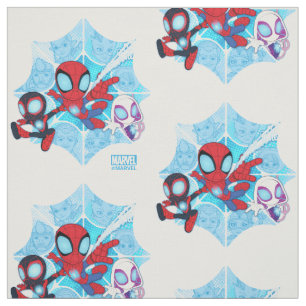 Tissu Équipe Spidey sur la toile des vilains
