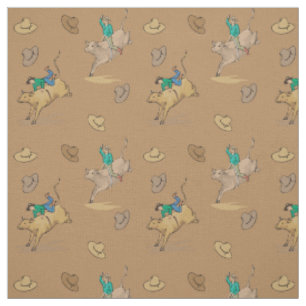 Tissu Équitation occidentale de Taureau de cowboy de
