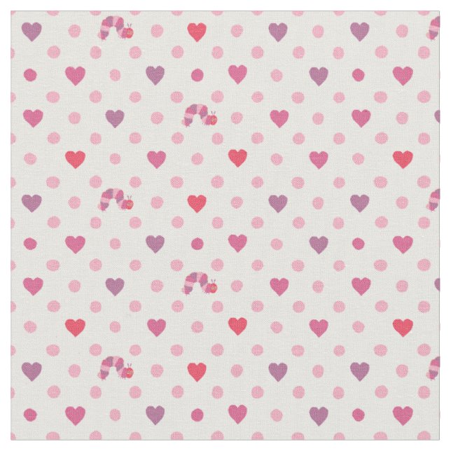 Tissu Eric Carle | Valentine Heart Polka Dot Motif (Fermer)