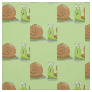 Tissu Escargots emballant le vert