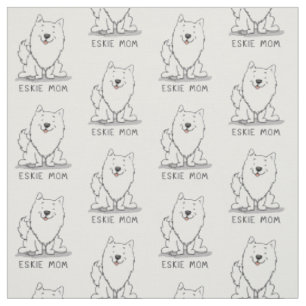 Tissu Eskie Mom - American Eskimo Chien Mom
