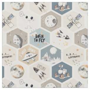 Tissu Espace extérieur Couverture de pépinière cosmique