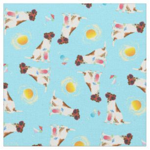 Tissu Été Feu Fox Terrier