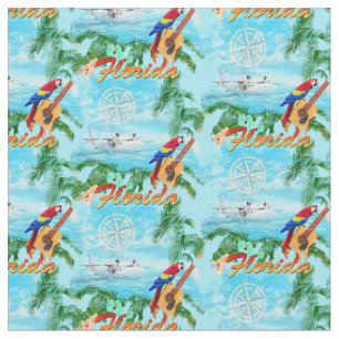 Tissu Été Floride hydravion Plage tropicale Plage côt