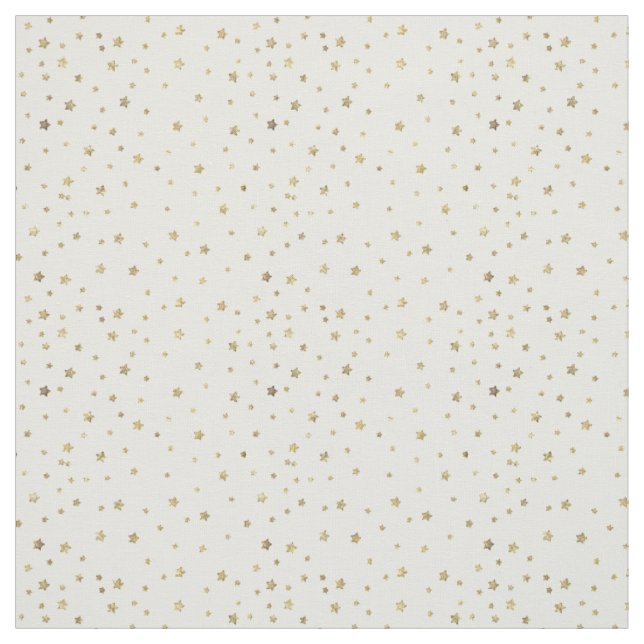 Tissu Étoiles d'or (Échantillon)