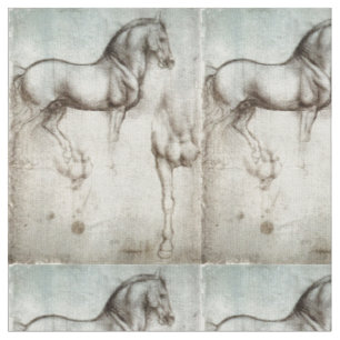 Tissu Étude des chevaux Leonardo da Vinci Circa 1490