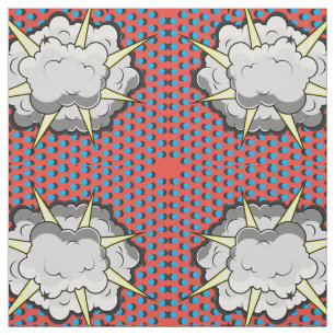 Tissu Explosion comique de style d'art de bruit