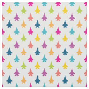 Tissu F-35 Fighter Fighter Jets Motif Joli arc-en-ciel