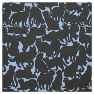 Tissu Fabric de chats Fabric Amoureux des chats Art Moti