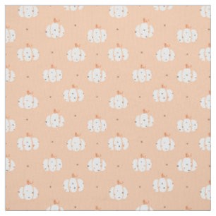 Tissu Fabric de Motif Citrouille Abstrait