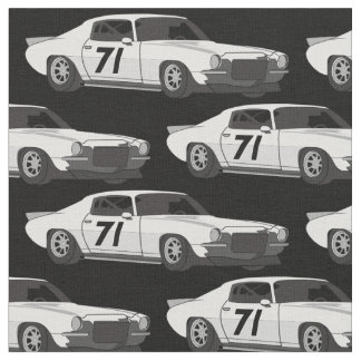 Tissu Fabric de voiture de course classique