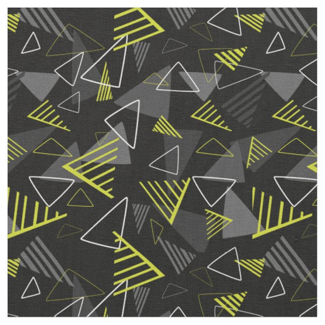 Tissu Fabric d'impression Black Geo Pop (Fermer)