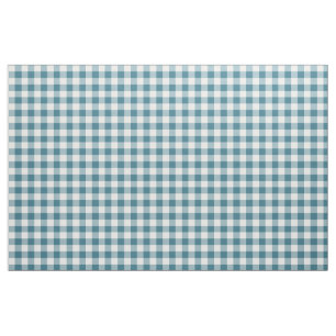Tissu Fabric turquoise En vichy Motif