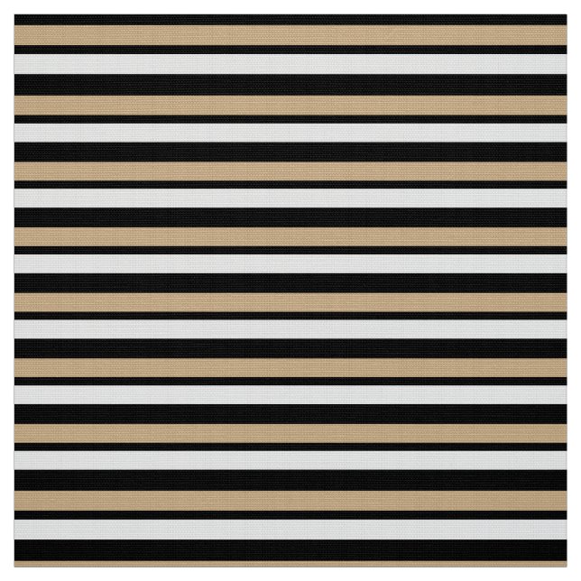 Tissu fait sur commande blanc et noir bronzage (Échantillon)