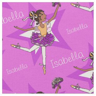 Tissu fait sur commande de ballet de fille foncée