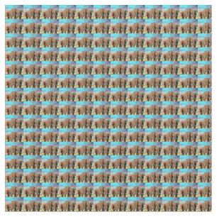 Tissu Famille Eléphante À Sunrise Motif,