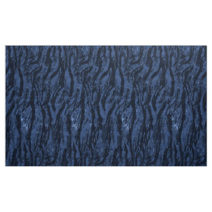 Tissu fané de Camo de rayure bleue