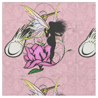 Tissu Fée d'ombre rose