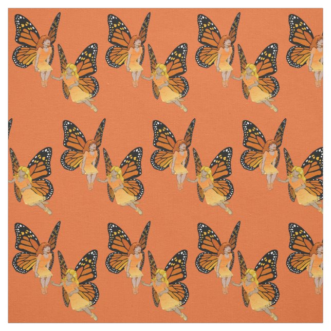 Tissu Féerie Art Fabric Papillon Fée Motif Tissus (Échantillon)