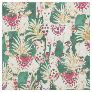Tissu FESMA Red Green Holiday Imprimer