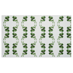 TISSU FÊTE DE LA SAINT-PATRICK PARTIE VERTE TRÈFLE IRLAN