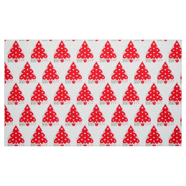 TISSU FÊTE DE VACANCES DE NOËL ROUGE (Fat Quarter)