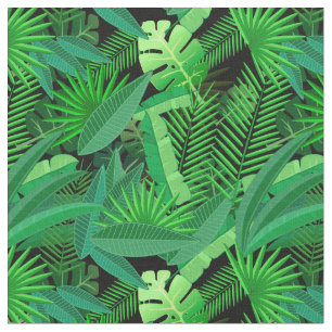 Tissu Feuille de palmiers tropicaux