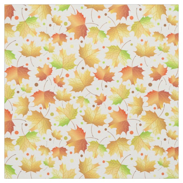 Tissu Feuille d'érable d'automne (Échantillon)