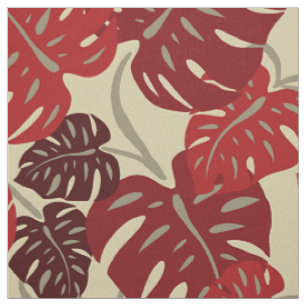 Tissu Feuille hawaïenne de Monstera de cintre de falais