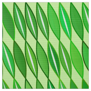 Tissu Feuille moderne de la moitié du siècle, chaux et