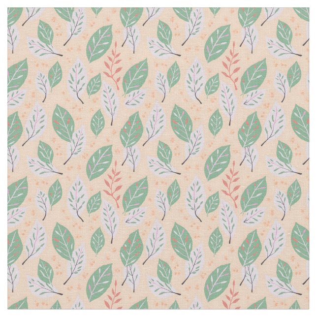 Tissu Feuilles à la dérive (Fermer)