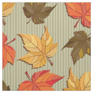 Tissu Feuilles d'automne colorées cool Motif sans coutur