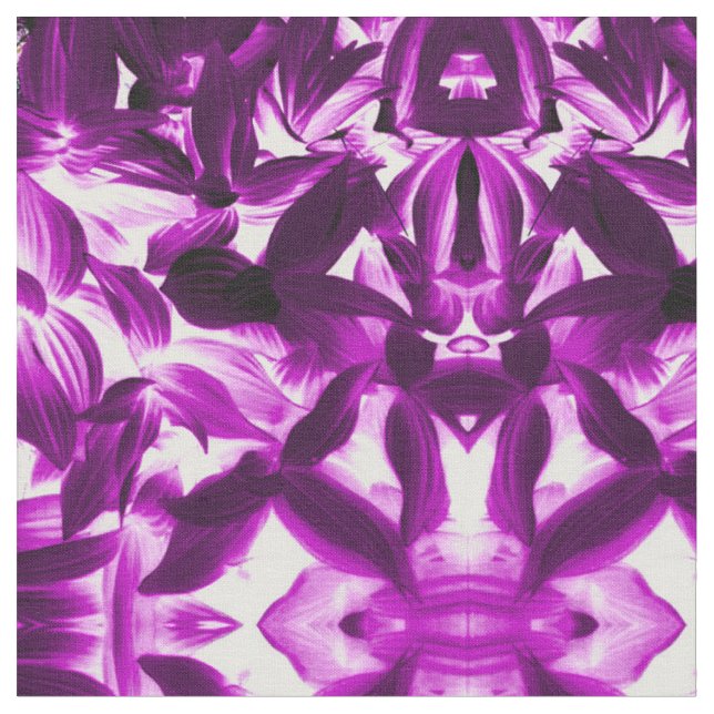 Tissu Feuilles violets (Fermer)