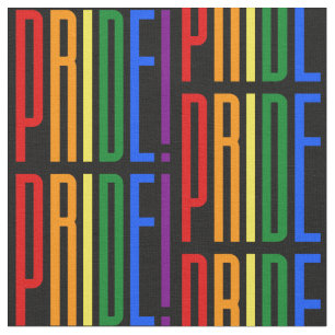 Tissu Fière ! Logo de typographie LGBT Rainbow Flag