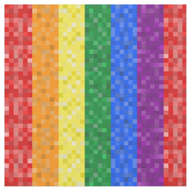 Tissu Fierté de Pixelated (Fermer)