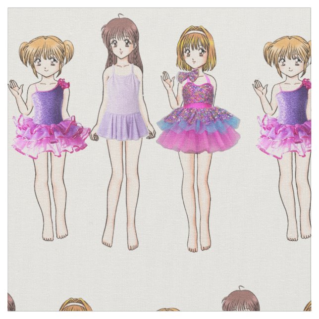 Tissu Filles de danse (Fermer)