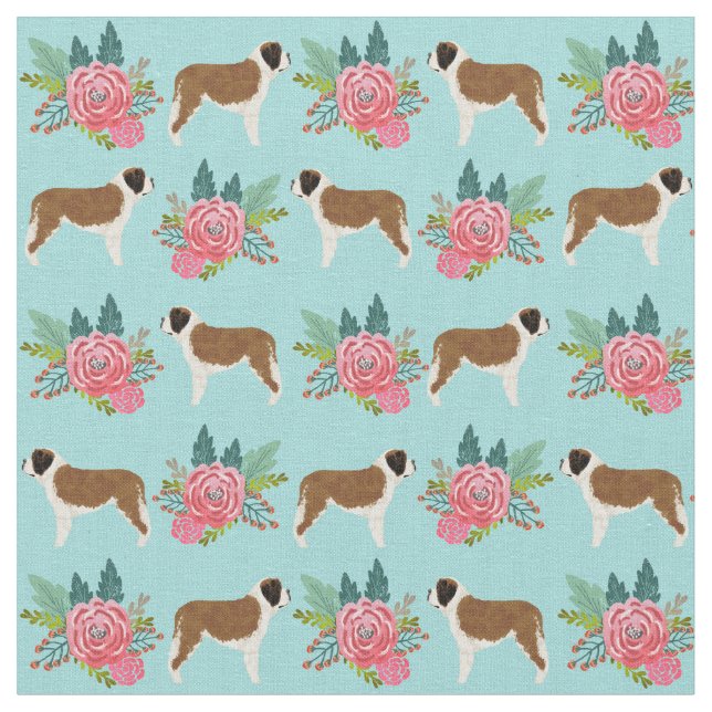 Tissu Fils roses de Saint Bernard (Fermer)
