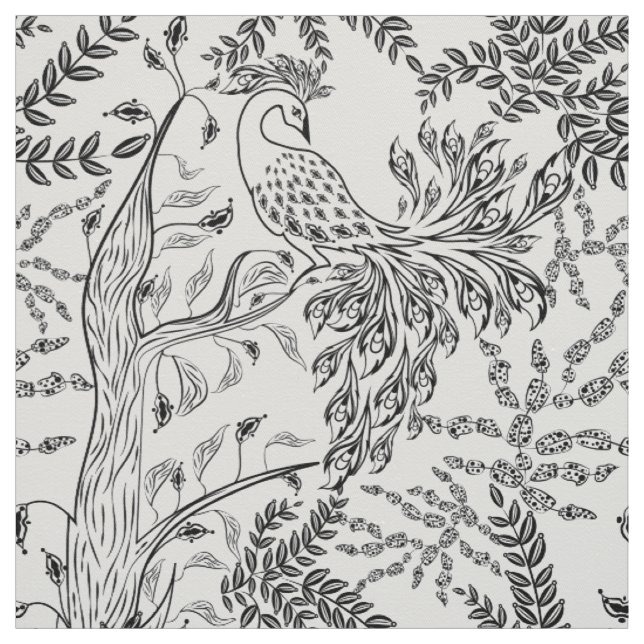 Tissu Firebird, oiseau (Échantillon)