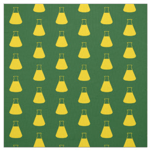 Tissu Flacon Erlenmeyer jaune