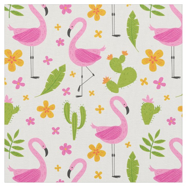 Tissu Flamant rose (Fermer)