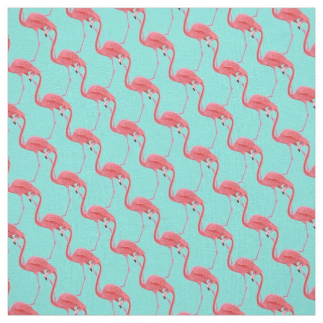 Tissu Flamant rose Fabric-Rose personnalisé (Échantillon)