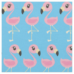 Tissu Flamant rose rose mignon Tropical Imprimé Enfants