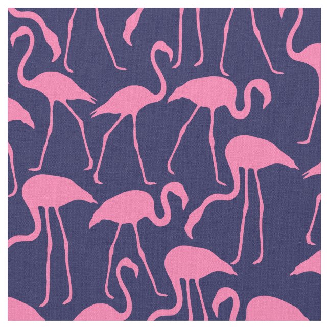 Tissu Flamants roses roses chauds (Fermer)