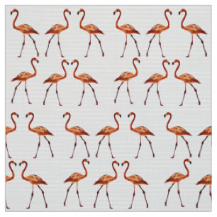 Tissu Flamants roses roses Custom Pima Cotton Fabric