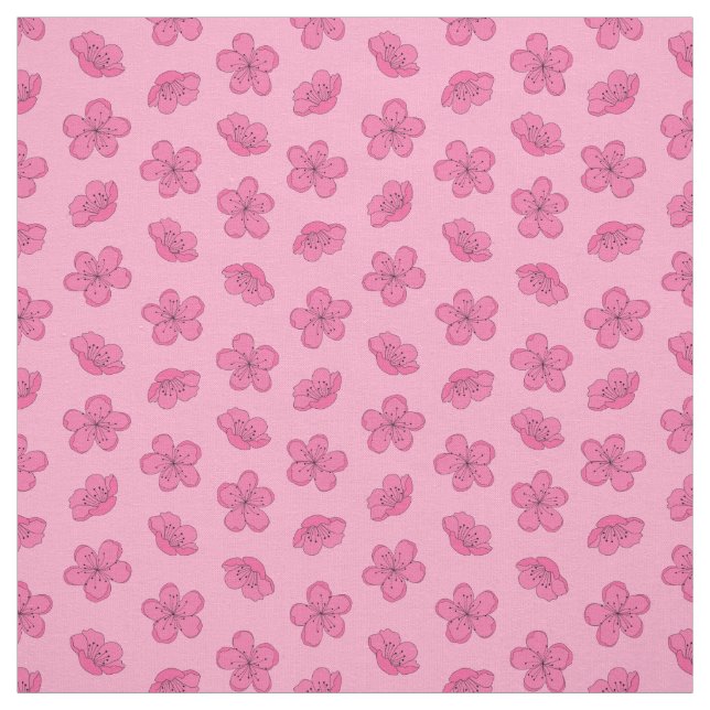 Tissu Fleur de cerise (Échantillon)
