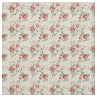 Tissu Fleur de Crimson classique avec grâce Vintage